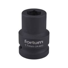 FORTUM hlavice nástrčná rázová 3/4", 17mm, L 52mm, 4703017