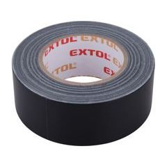 EXTOL PREMIUM páska lepicí textilní/univerzální, 50mm x 50m tl.0,18mm, černá, 8856313