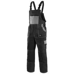 Kalhoty s laclem CXS LUXY ROBIN, pánské, černo-šedé, vel. 60