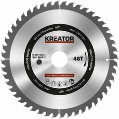 Kreator KRT020421 Pilový kotouč na dřevo 210mm, 48T