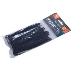 EXTOL PREMIUM pásky stahovací na kabely černé, 100x2,5mm, 100ks, nylon PA66, 8856152