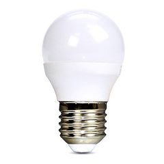 LED žárovka, miniglobe, 6W, E27, 6000K, 510lm