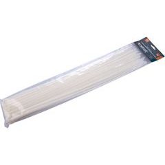 EXTOL PREMIUM pásky stahovací na kabely bílé, 540x7,6mm, 50ks, nylon PA66, 8856122