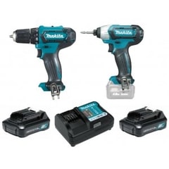 Makita CLX224X - Aku sada DF333DZ+TD110DZ+2xaku+kufr Li-ion CXT 12V