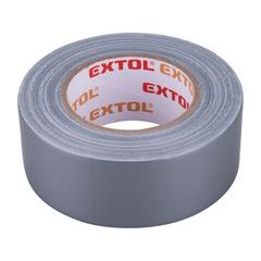 EXTOL PREMIUM páska lepicí textilní/univerzální, 50mm x 50m tl.0,18mm, šedá, 8856312