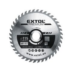 EXTOL PREMIUM kotouč pilový s SK plátky, O 115x2,2x22,2mm, 40T, 8803203