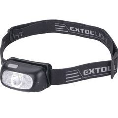 EXTOL LIGHT čelovka 130lm CREE XPG, USB nabíjení, dosvit 40m, 5W CREE XPG LED, 43181