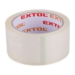 EXTOL PREMIUM páska lepicí tichá, transparentní, 48mm x 40m tl.0,046mm, PP/akryl lepidlo, 8856322