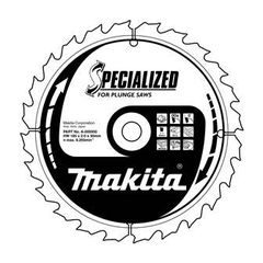 Makita B-09307 - kotouč pilový hliník SPECIALIZED 165x2.4x20mm 56Z pro ponorné pily = old B-07440, new B-33021