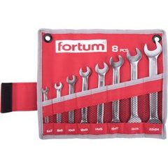 FORTUM klíče ploché, sada 8ks, 6-24mm, 61CrV5, 4730104
