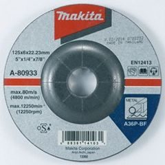 Makita A-80933 - kotouč brusný ocel 125x6x22.23mm = old P-05848