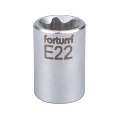 FORTUM hlavice nástrčná vnitřní TORX 1/2", E 22, L 38mm, 4700704