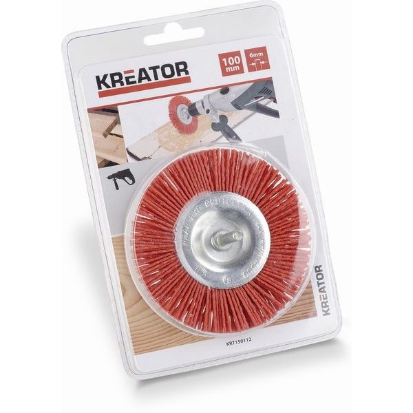 KREATOR KRT150112 BRUSNÝ NYLONOVÝ KARTÁČ 100MM - KARTÁČE NA VRTAČKU{% if zbozi.kategorie.adresa_nazvy[0] != zbozi.kategorie.nazev %} - PŘÍSLUŠENSTVÍ{% endif %}