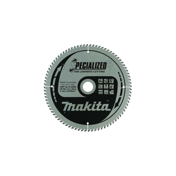 MAKITA B-29496 - KOTOUČ PILOVÝ LAMINO SPECIALIZED 260X2.5X30MM 84Z = NEW B-33875 - PRO STOLNÍ PILY{% if zbozi.kategorie.adresa_nazvy[0] != zbozi.kategorie.nazev %} - PŘÍSLUŠENSTVÍ{% endif %}