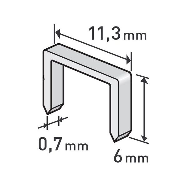 EXTOL PREMIUM SPONY, BALENÍ 1000KS, 6MM, 11,3X0,52X0,70MM, 8852501 - SPONY DO SPONKOVAČKY{% if zbozi.kategorie.adresa_nazvy[0] != zbozi.kategorie.nazev %} - PŘÍSLUŠENSTVÍ{% endif %}