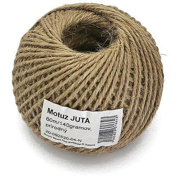 MOTOUZ JUTA NATURAL 140G, 60M - PROVÁZKY{% if zbozi.kategorie.adresa_nazvy[0] != zbozi.kategorie.nazev %} - STAVEBNÍ TECHNIKA{% endif %}