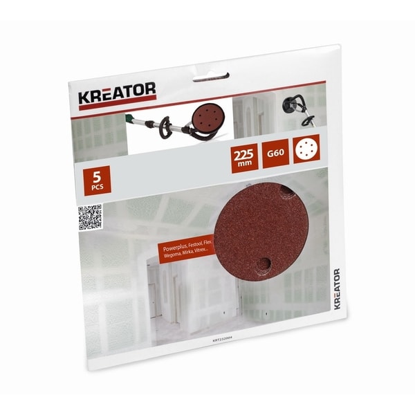 KREATOR KRT232004 5KS BRUSNÝ KOTOUČ 225 MM G60 - BRUSNÝ PAPÍR 225 MM{% if zbozi.kategorie.adresa_nazvy[0] != zbozi.kategorie.nazev %} - PŘÍSLUŠENSTVÍ{% endif %}