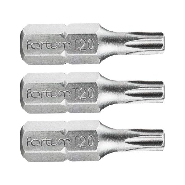 FORTUM HROT TORX, SADA 3KS, T 20X25MM, S2, 4741420 - STANDARDNÍ BITY TORX{% if zbozi.kategorie.adresa_nazvy[0] != zbozi.kategorie.nazev %} - PŘÍSLUŠENSTVÍ{% endif %}