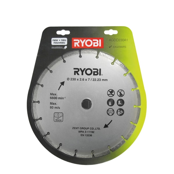 RYOBI AGDD 230 A1 DIA KOTOUČ PRO EAG 2000 RS (230 MM) - PŘÍSLUŠENSTVÍ RYOBI{% if zbozi.kategorie.adresa_nazvy[0] != zbozi.kategorie.nazev %} - NÁHRADNÍ DÍLY{% endif %}