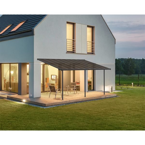 PALRAM - CANOPIA CAPRI 5400 ANTRACIT 3 X 5,46 HLINÍKOVÁ (MONTOVANÁ) PERGOLA - PERGOLY{% if zbozi.kategorie.adresa_nazvy[0] != zbozi.kategorie.nazev %} - DŮM A DOMÁCNOST, ELEKTRO..{% endif %}