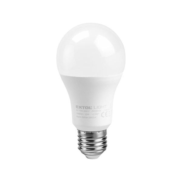 EXTOL LIGHT ŽÁROVKA LED KLASICKÁ, 800LM, 9W, E27, TEPLÁ BÍLÁ, 43003 - NÁHRADNÍ ŽÁROVKY A ZÁŘIVKY{% if zbozi.kategorie.adresa_nazvy[0] != zbozi.kategorie.nazev %} - SVÍTIDLA{% endif %}