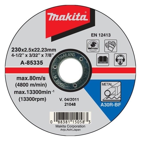 MAKITA A-85335 - KOTOUČ ŘEZNÝ OCEL 230X2.5X22.23MM - ŘEZNÝ KOTOUČ 230 MM{% if zbozi.kategorie.adresa_nazvy[0] != zbozi.kategorie.nazev %} - PŘÍSLUŠENSTVÍ{% endif %}