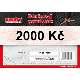 Dárkový poukaz v hodnotě 2000 Kč