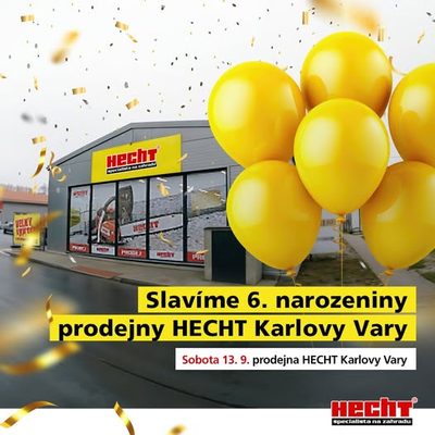 Prodejna HECHT v Karlových Varech slaví 6. narozeniny