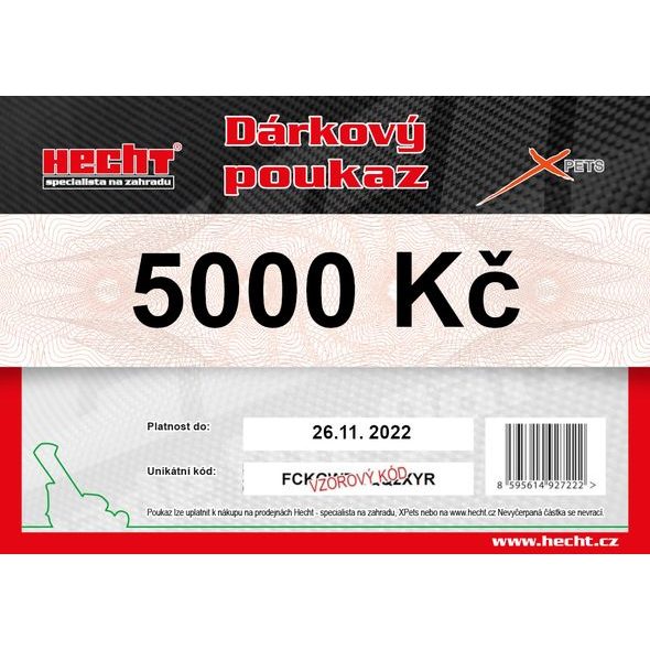 DÁRKOVÝ POUKAZ V HODNOTĚ 5000 KČ