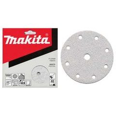 Makita P-37851 - papír brusný suchý zip 150mm 9 děr K80, 10ks