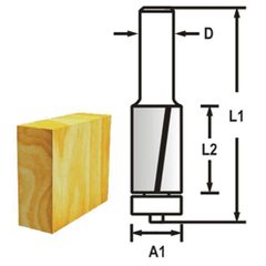 Makita D-47743 - Drážkovací fréza 2 břit stopka 8 mm,12,7x26x69 mm