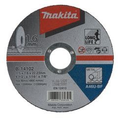 Makita B-14102 - kotouč řezný ocel 115x1.6x22.23mm