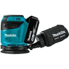 Makita DBO180RTJ - Aku excentrická bruska Li-ion LXT 18V/5,0Ah,Makpac