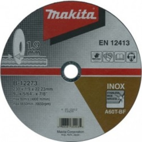 MAKITA B-64618 - KOTOUČ ŘEZNÝ NEREZ 230X1.9X22.23MM - ŘEZNÉ KOTOUČE NA NEREZ{% if zbozi.kategorie.adresa_nazvy[0] != zbozi.kategorie.nazev %} - PŘÍSLUŠENSTVÍ MAKITA{% endif %}