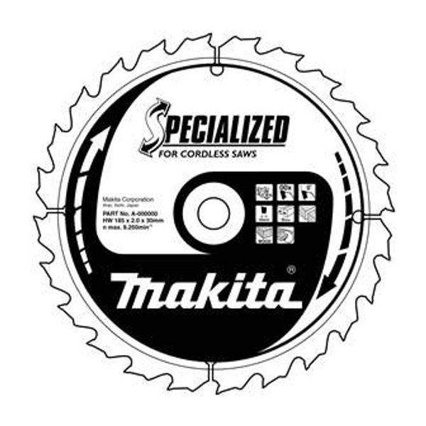 MAKITA B-09173 - KOTOUČ PILOVÝ DŘEVO SPECIALIZED 165X1.5X20MM 24Z PRO AKU PILY = OLD A-85101, NEW B-32910 - AKU PILY{% if zbozi.kategorie.adresa_nazvy[0] != zbozi.kategorie.nazev %} - PŘÍSLUŠENSTVÍ MAKITA{% endif %}