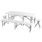 Folding garden furniture set - HECHT FOLDIS WHITE SET 5
