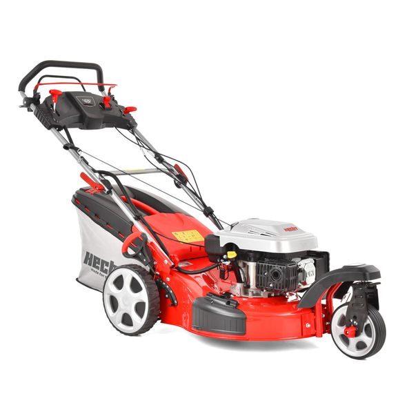 PETROL LAWN MOWER WITH 4-SPEED SELF PROPELLED SYSTEM - HECHT 5563 SXE 5 IN 1