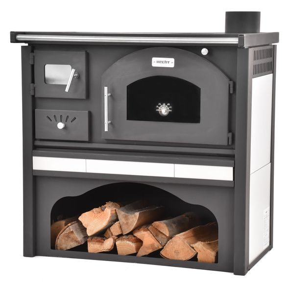 WOOD STOVES WITH OVEN - HECHT VULCANUS BEIGE