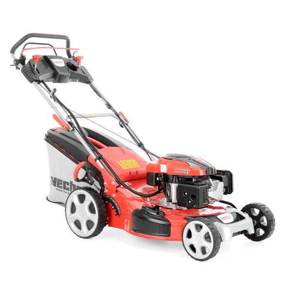 PETROL LAWN MOWER WITH 4-SPEED SELF PROPELLED SYSTEM - HECHT 5564 SXE 5 IN 1