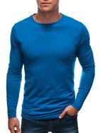 Modra bombažna majica s kratkimi rokavi EM-0103