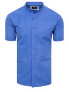 Senzacionalna modra moška srajca s kratkimi rokavi