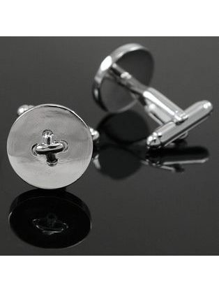 Dizajnerski srebrni manšetni gumbi Alties
