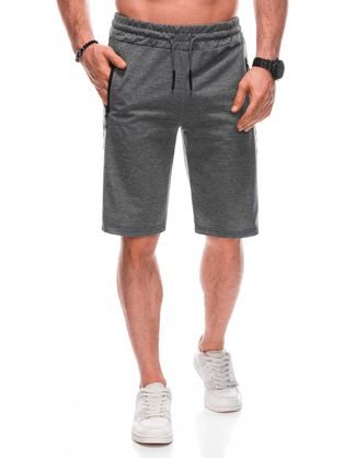 Udobne moške kratke hlače v sivi barvi