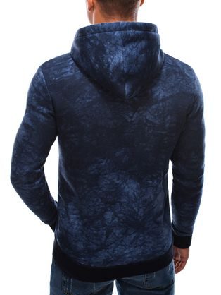 Temno siv pulover s kapuco V1 B1423