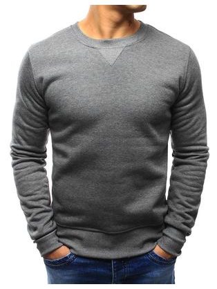 Antracit pulover brez kapuce