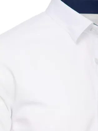 Modna enobarvna srajca s kratkimi rokavi v mentol barvi