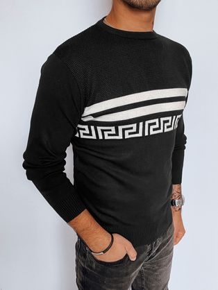 Črn pulover edinstvenega dizajna