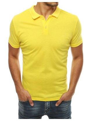 Preprosta rumena polo majica udobnega dizajna