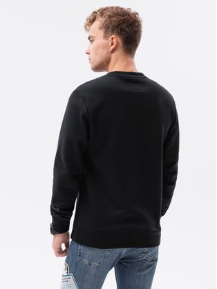 Črn pulover s potiskom Good Vibes