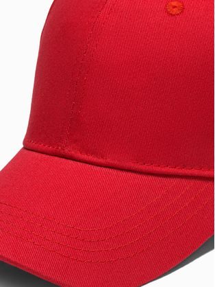 Enostavna rdeča kapa s šiltom H086